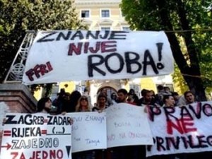 Studentski protest u Hrvatskoj